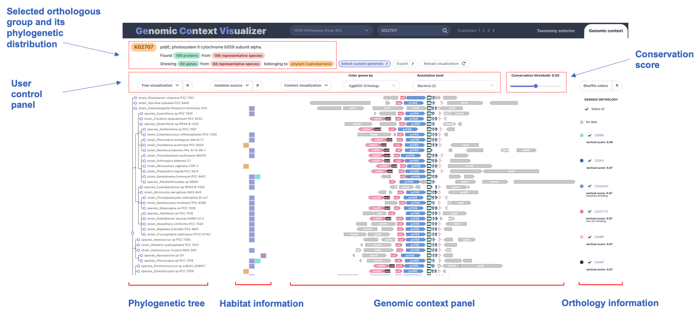 Genomic context graph outline